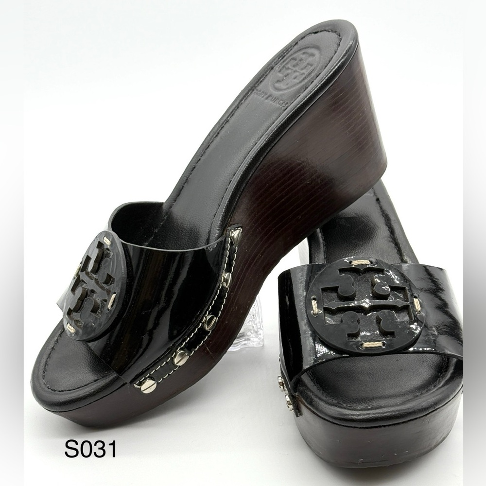 Tory Burch Black Wedges